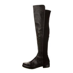 Stuart Weitzman Black Leather Boots